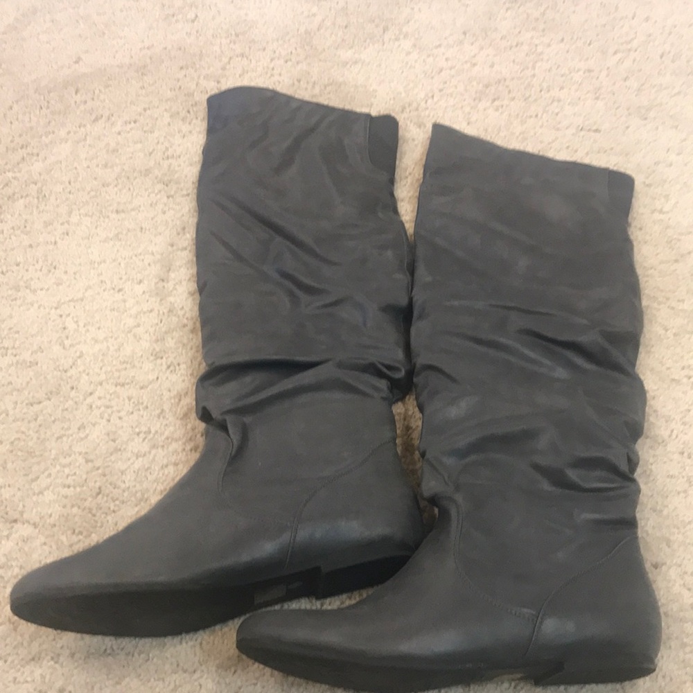 New Pravda Over the Knee Grey Boots - Sz 40